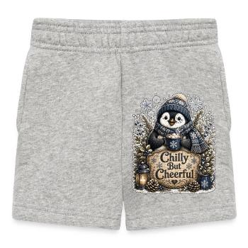 Chilly But Cheerful - Baby Shorts - heather grey - Front