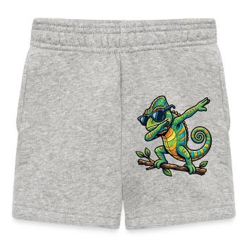 Escarpage du Caméléon - Short Bébé - gris chiné - Devant
