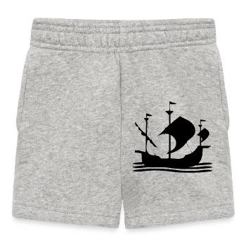 Voile - Short Bébé - gris chiné - Devant