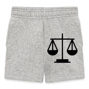 Jura Rechtsanwalt  Waage  Jurist Gericht Gesetz - Baby Shorts - Grau meliert - Vorne