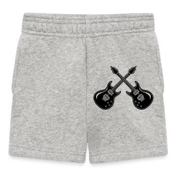 Electric Guitar - Baby Shorts - heather grey - Front