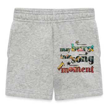 May burst into song any moment - Baby Shorts - heather grey - Front
