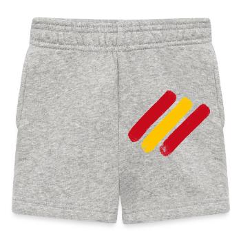 Espagne - Bandes de drapeau - Short Bébé - gris chiné - Devant