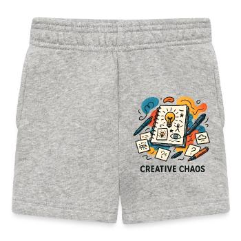 Kreatives Chaos Notizbuch - Baby Shorts - Grau meliert - Vorne