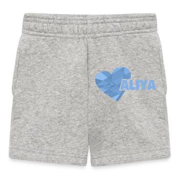 Aliya en tant que fille - Short Bébé - gris chiné - Devant