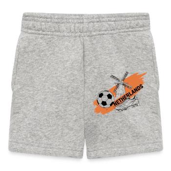 Netherlands Football Holland Soccer Fan Jersey - Baby Shorts - heather grey - Front