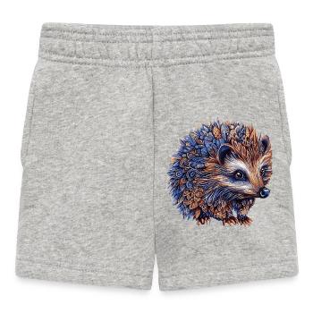 Hedgehog Colorful - Baby Shorts - heather grey - Front