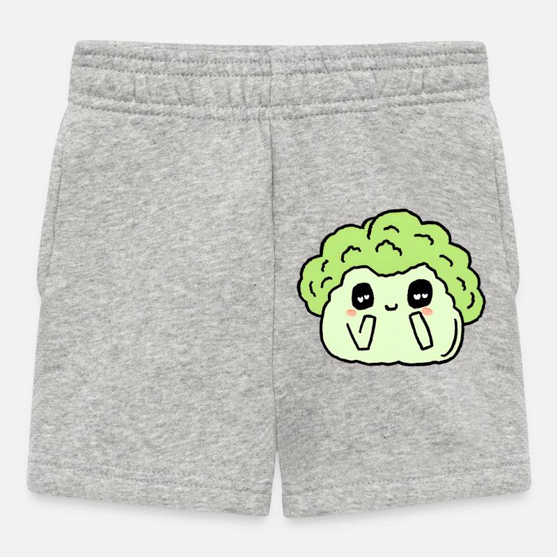 Brocoli - Short Bébé - gris chiné