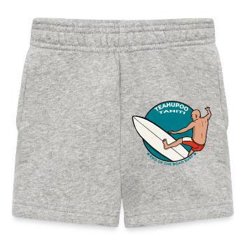 Teahupoo Tahiti French Polynesia End of the Road - Baby Shorts - heather grey - Front