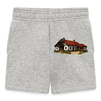 Rustic farm - Baby Shorts - heather grey - Front
