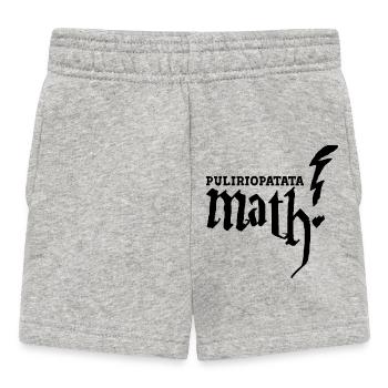 Puliriopatata Math and Storm - Baby Shorts - heather grey - Front