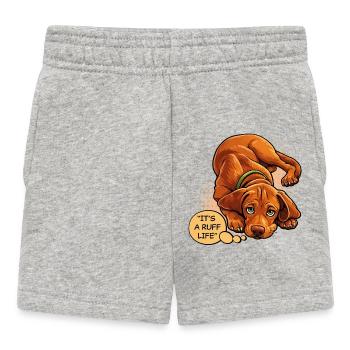 C’est une vie de Ruff – Drôle de chien Vizsla - Short Bébé - gris chiné - Devant