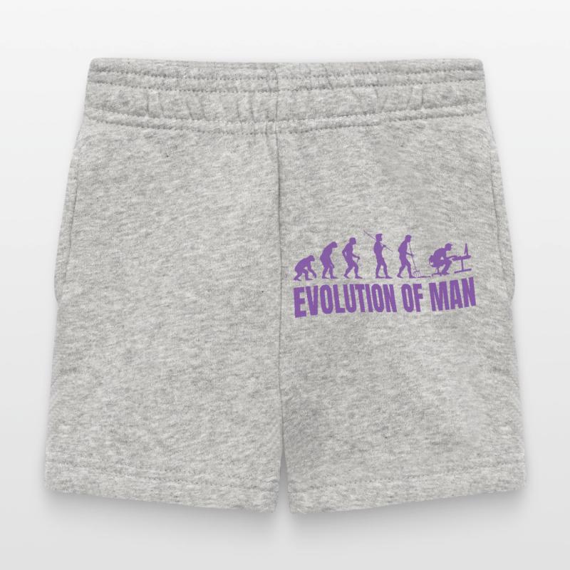 Programmeur Computer Freak Evolution Rétro Short Bébé