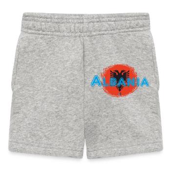 Albanie - Short Bébé - gris chiné - Devant