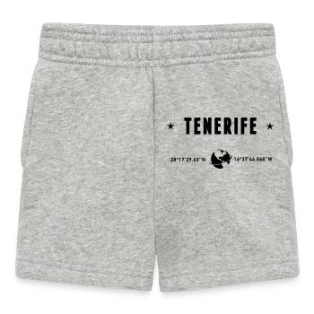 Teneriffa, Spanien, Koordination GPS Globe - Baby Shorts - Grau meliert - Vorne