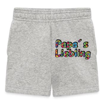 Le préféré de papa - Un design mignon de bébé et d’enfants - Short Bébé - gris chiné - Devant