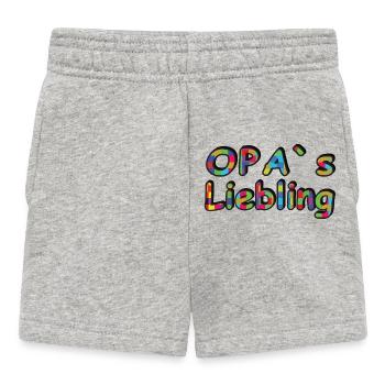 Le Chouchouet de Grand-père - Un design mignon pour bébés et enfants - Short Bébé - gris chiné - Devant