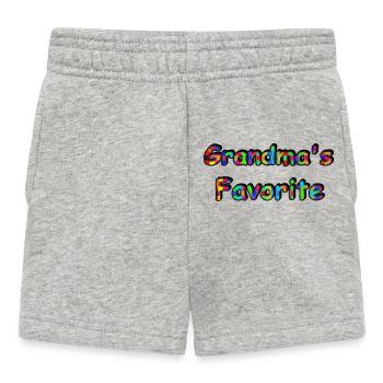 Le préféré de grand-mère – Un design mignon pour bébés et tout-petits - Short Bébé - gris chiné - Devant