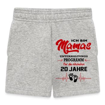 Mamas Unterhaltungsprogramm Strampler Baby - Baby Shorts - Grau meliert - Vorne