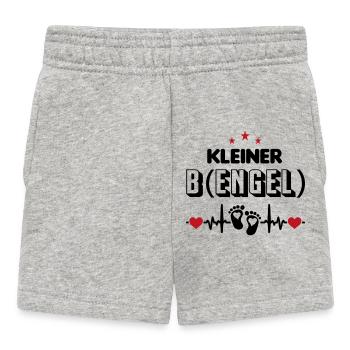 Kleiner Bengel Engel Baby Sprüche - Baby Shorts - Grau meliert - Vorne