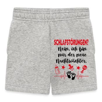 Ich habe Schlafstörung Nachtruhe Babysprüche - Baby Shorts - Grau meliert - Vorne