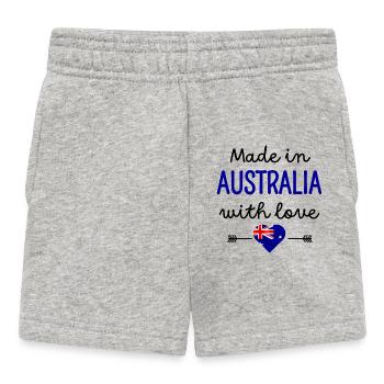 Made in Australia with Love – Babykleidung - Baby Shorts - Grau meliert - Vorne