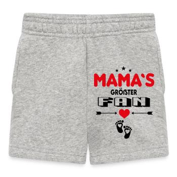 Beste Mama Größter Fan Babysprüche Familie - Baby Shorts - Grau meliert - Vorne