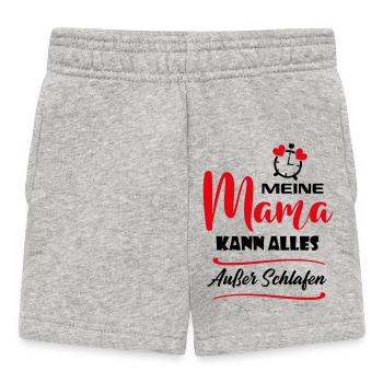 Mama kann alles außer schlafen Babysprüche Wecker - Baby Shorts - Grau meliert - Vorne
