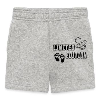 Limited Edition Babysprüche Einzigartig Lustig - Baby Shorts - Grau meliert - Vorne