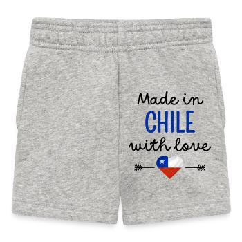 Made in Chile with Love – Babykleidung - Baby Shorts - Grau meliert - Vorne