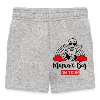 Le fils à maman en tournée sur la route, bébé qui dit Rainbow - Short Bébé - gris chiné - Devant