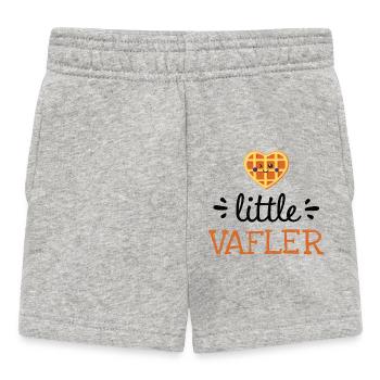 Little Vafler – Vêtements de bébé mignons - Short Bébé - gris chiné - Devant