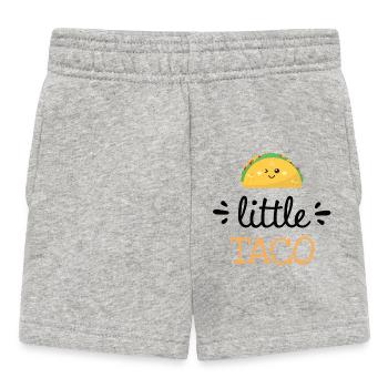 Petits tacos – Vêtements mignons pour bébé - Short Bébé - gris chiné - Devant