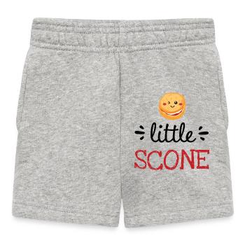 Little Scone – Vêtements de bébé mignons - Short Bébé - gris chiné - Devant