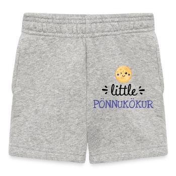 Petit Pönnukökur – Vêtements de bébé mignons - Short Bébé - gris chiné - Devant