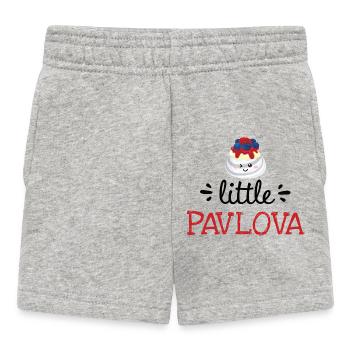 Petite Pavlova – Vêtements de bébé mignons - Short Bébé - gris chiné - Devant