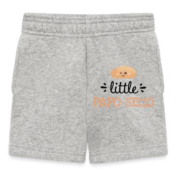 Little Papo Seco – Cute Baby Clothes - Baby Shorts - heather grey - Front
