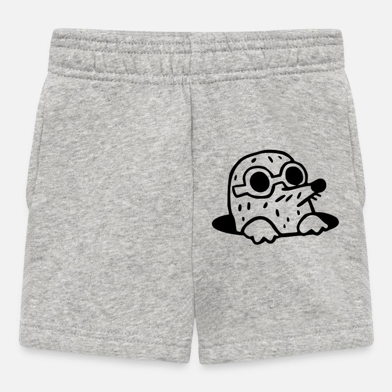 cool la Mole - Short Bébé - gris chiné