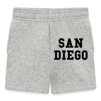 San Diego - couleur personnalisable - Short Bébé - gris chiné - Devant