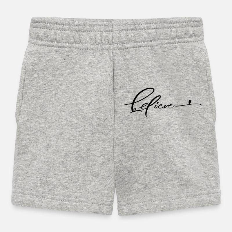 Glauben - Baby Shorts - Grau meliert