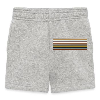 Design Classics Striped Pattern Vintage - Baby Shorts - heather grey - Front
