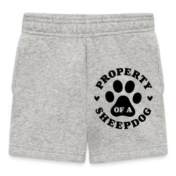 Property of a Sheepdog - Baby Shorts - heather grey - Front