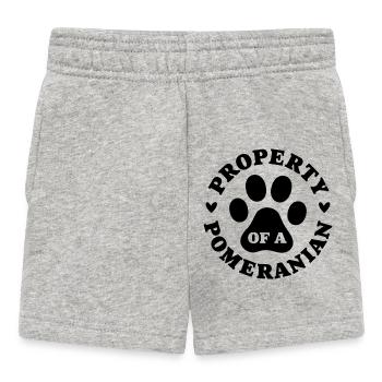 Property of a Pomeranian - Baby Shorts - heather grey - Front