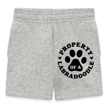 Propriété d’un Labradoodle - Short Bébé - gris chiné - Devant