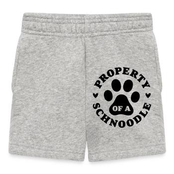 Propriété d’un Schnoodle - Short Bébé - gris chiné - Devant
