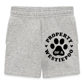 Propriété d’un Westiepoo - Short Bébé - gris chiné - Devant