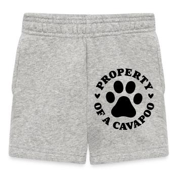 Propriété d’un Cavapoo - Short Bébé - gris chiné - Devant