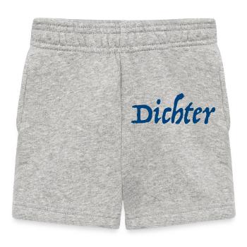Poet Poem Writer - Baby Shorts - heather grey - Front