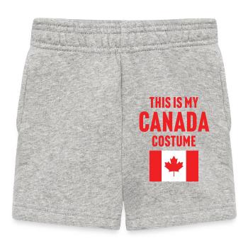 Das ist mein Kanada Kostüm - Baby Shorts - Grau meliert - Vorne