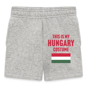Dieses mein Ungarn Kostüm - Baby Shorts - Grau meliert - Vorne